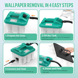 Vloxo 4.5L ท่อ3ม. 70นาทีเวลานึ่ง2300W เครื่องถอดวอลล์เปเปอร์ - Product Image 5