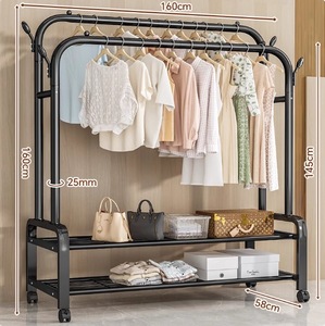 Perchero <span class=keywords><strong>de</strong></span> esquina metálico para recibidor <span class=keywords><strong>de</strong></span> sala <span class=keywords><strong>de</strong></span> estar, expositor <span class=keywords><strong>de</strong></span> ropa y soporte para secar prendas - Product Image 6