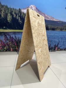 لوح عرض خشبي مخصص للمناسبات الترويجية ، لوح حامل عرض الملصقات الخشبي من المصنع بالجملة - Product Image 5