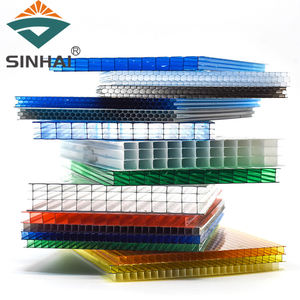 Plaque de <span class=keywords><strong>polycarbonate</strong></span> alvéolaire résistante aux UV de 4 mm/6 mm/8 mm, taille personnalisée pour revêtement de toiture et de mur, fournie directement par l'usine - Product Image 5
