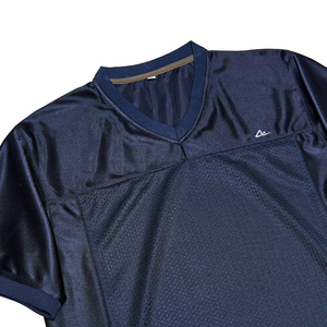 Nueva Camiseta de Fútbol Americano para Equipos, 100% Poliéster, Personalizable, Transpirable, de Secado Rápido, Cuello en V, Manga Corta, Unisex - Product Image 5