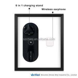 Yenilikçi ürünler 2023 serin araçlar 6 in 1 şarj standı + kulaklık iş hediye seti - Product Image 3