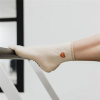 Chaussettes de Pilates antidérapantes avec logo personnalisé, chaussettes de yoga à compression, chaussettes de Pilates à broderie cœur, chaussettes de Pilates à tube compressif