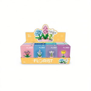 Building <b>Block</b> Sets Plant Series Mini Flower Pots For Kids 6+ Age Educational Toy Set 13x8x5 Cm - Product Image 1