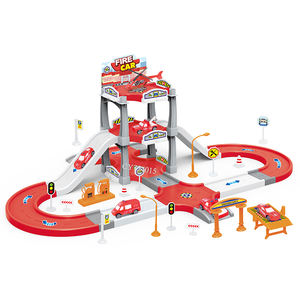 Ensemble de jouets de <span class=keywords><strong>parking</strong></span> de pompiers de bricolage d'approvisionnement d'usine avec moteurs de pompiers et jet de sauvetage pour les enfants - Product Image 2