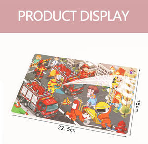 30 टुकड़े लकड़ी के डायनासोर जिगसॉ पहेली बोर्ड पशु यात्रा सेट गेम मोंटेसरी शैक्षिक सीखने के खिलौने - Product Image 5