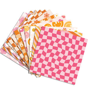 WW021 bahan akun tangan pola aster kecil dua sisi DIY kertas kerajinan buku tempel pembuatan kartu latar belakang - Product Image 1