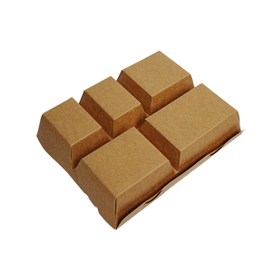 Venta al por mayor de papel <span class=keywords><strong>Kraft</strong></span> resistente al aceite personalizado ecológico y biodegradable desechable comida rápida caja de embalaje para el almuerzo - Product Image 4