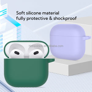 כיסוי מארז אביזרים לעור סיליקון עבה 1.8 מ "מ עם keychain עבור <span class=keywords><strong>airpods</strong></span> <span class=keywords><strong>4</strong></span> 2024 earphone eone earone - Product Image 2