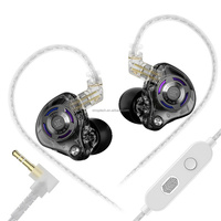 Écouteurs filaires KZ Gale avec transducteur dynamique 1DD, basses renforcées, pour le gaming, l'exercice, les voyages, la musique et l'usage quotidien professionnel