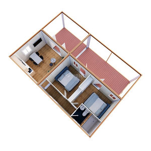 <span class=keywords><strong>Maison</strong></span> conteneur préfabriquée démontable à ossature acier, à assembler en kit, pour hôtels, appartements et dortoirs, prix usine - Product Image 5