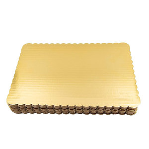 Sturdy Rectangle Pad Full Gold Greaseproof Quarter Sheet paper Cake Board base