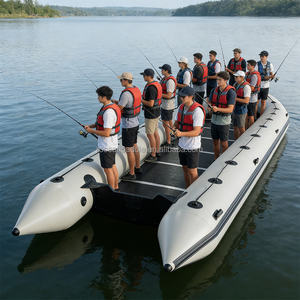 Bateau pneumatique sur mesure de 9 m, grand modèle, <span class=keywords><strong>en</strong></span> PVC/Hypalon, 40-50 places, avec moteur hors-bord, pour le transport de marchandises et la pêche - Product Image 1