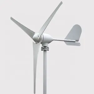 Zonne-Energie 24V 48V Windturbinegenerator 1kw 1200W 1500W Horizontale As Windturbine