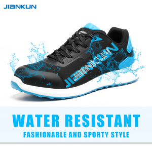 JIANKUN CE S3 SR ESD, zapatos de seguridad ligeros a la moda con punta compuesta para hombres, zapatillas de deporte suaves y cómodas antideslizantes con suela de deporte para hombre, zapatillas de deporte con suela de PU-PU - Product Image 5