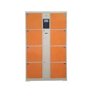 Casier de livraison de colis avec mot de passe numérique intelligent orange, casier de rangement électronique intelligent