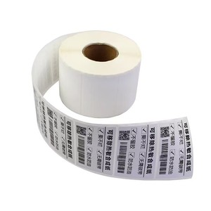 Papel térmico personalizado con triple protección, rollo de etiquetas autoadhesivas, etiquetas de impresión térmica a prueba de agua y aceite para códigos de barras y envíos - Product Image 2