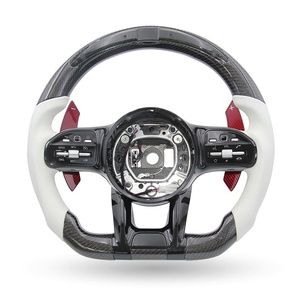 Volante LED de Fibra de Carbono Brillante OEM para Mercedes Benz AMG W205 W206 W222 CLA <span class=keywords><strong>GLC</strong></span> X253 C300 - Product Image 2