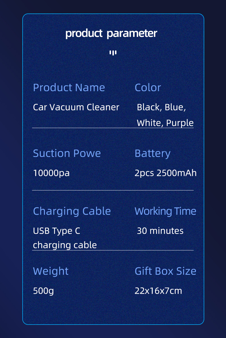 New M9 high suction car wireless vacuum cleaner with inflator blower