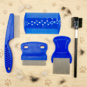 Kit de toilettage pour petits animaux en acier inoxydable, peigne anti-<span class=keywords><strong>poux</strong></span> et kit d'épilation, produits de nettoyage multifonctionnels pour animaux de compagnie, vente en gros - Product Image 1