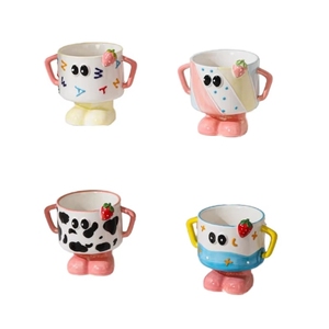 Tazza in Ceramica Creativa per Casa, Design Carino e Artistico, Ecologica per Tè, Caffè, Dessert e Latte - Product Image 1