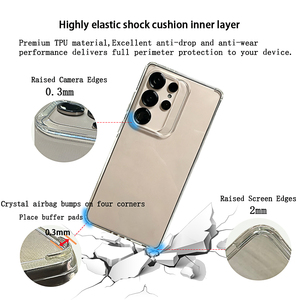 <span class=keywords><strong>Funda</strong></span> Protectora Transparente de TPU de 2.0mm, Resistente a Impactos y Agua, <span class=keywords><strong>para</strong></span> <span class=keywords><strong>Samsung</strong></span> Galaxy <span class=keywords><strong>S22</strong></span> <span class=keywords><strong>Ultra</strong></span>/S24 <span class=keywords><strong>Ultra</strong></span> FE/S26/S23 <span class=keywords><strong>Ultra</strong></span>/A25 - Product Image 2