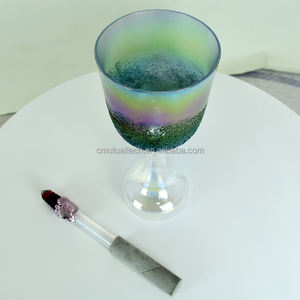 녹색 크리스탈 노래 성배 그릇 432Hz 순수 피치 크리스탈 노래 그릇 성배 사운드 치유 명상을위한 악기 - Product Image 3