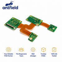 Placa Flexible Antfield con Acabado de Superficie en Oro por Inmersión, Servicios de Ensamblaje de PCB SMD SMT Rígido-Flexible Llave en Mano para 2-8 Capas