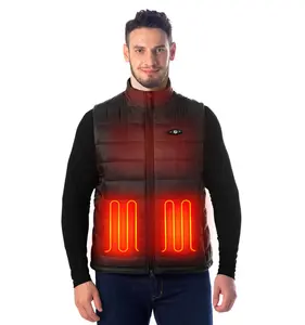 Golden Supplier Rechargeable Men's Heated Vest 3 Levels Temperature Heating Vest Warm Heating Clothes