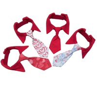 JXANRY Noeud papillon pour chat de compagnie pour la Saint-Valentin, costume, écharpe, collier, style simple, noeud papillon en forme de cœur, accessoire pour chien, polyester, écologique