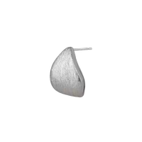 Orecchini ricurvi 925 argento Sterling Design nicchia a goccia ad acqua spazzolata orecchini per le donne gioielli di qualità superiore