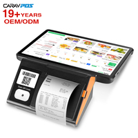 Terminal de point de vente tactile horizontal tout-en-un de 11 pouces Android avec imprimante 80 mm, fonction NFC et scanner intégré