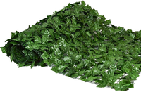 Clôture artificielle en feuilles de lierre, écran de séparation pour la vie privée, haie artificielle et feuilles de lierre artificielles pour la décoration de jardin