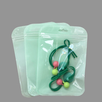 Pochette en plastique colorée Macaron populaire pour l'emballage de bijoux sac à fermeture éclair