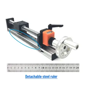 Tavolo scorrevole manuale CNC 100-500mm efficace corsa modulo di fase guida lineare con Display digitale contatore di posizione SFU1605/1610