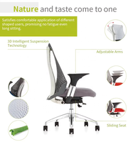 Chaise de Direction Ergonomique Pivotante Moderne Certifiée BIFMA avec Appui-tête Réglable en Hauteur – Confort Optimal pour Bureau et Bâtiment Commercial