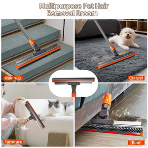 <span class=keywords><strong>Balai</strong></span> à poils d'animaux télescopique double face en caoutchouc <span class=keywords><strong>pour</strong></span> tapis et sols mouillés – Outil de nettoyage domestique en promotion - Product Image 3