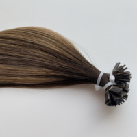 Extensions de cheveux lisses et soyeux, extensions de cheveux humains à cuticules intactes, pointe en K