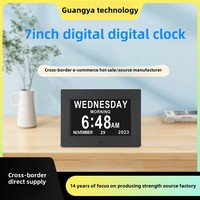 Grosir Panel elektronik Digital IPS HD 7 inci, kalender pengingat kreatif untuk obat jam Alarm LCD