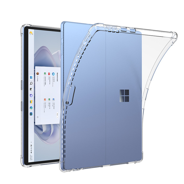 Clear Case for Microsoft Surface Pro 12 Flexible TPU Shockproof Lightweight Protective Tablet Covers for Surface Pro 8/9/10/11
