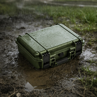 Boîte de rangement portable antichoc de 10 pouces pour munitions et équipement de chasse
