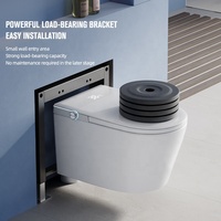 9026 toilette intelligente normes britanniques intelligentes tenture murale bidet électronique WC suspendu toilette intelligente