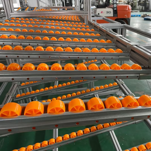 Ruedas de rodamiento industriales Sistema de cinta transportadora Pista de rodillos de aluminio Riel fluido Tiras fluidas de <span class=keywords><strong>metal</strong></span> de aluminio Rodillos - Product Image 3