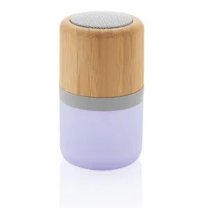Altavoz de bambú de 3W con luz, gadgets sostenibles - Product Image 6