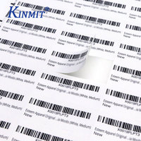 Label Stiker Barcode Pengiriman Alamat Kinmit FBA, Kertas Tahan Air Kuat Bersertifikasi ISO9001, 30 Lembar, 1'' X 2.62'', 30 Per Lembar
