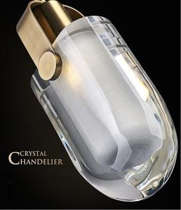 PM hiện đại Mặt dây đồng ánh sáng phòng ăn quầy bar phòng khách quán cà phê phòng ngủ đầu giường sang trọng Đèn Chùm Pha Lê - Product Image 2