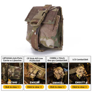 Emersongear 500D Cordura Nylon Vert <span class=keywords><strong>Grenade</strong></span> Sac Tactique Gear Combat Single <span class=keywords><strong>Frag</strong></span> <span class=keywords><strong>Grenade</strong></span> Pouch Avec LBT Style - Product Image 6