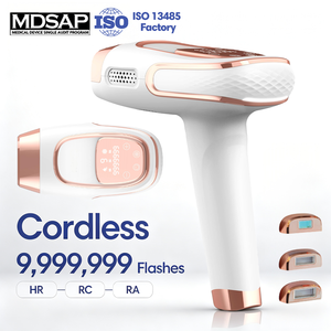 Depiladora IPL Inalámbrica OEM con 9,999,999 Flashes y 3 Funciones HR/SC/RA, Compresa <span class=keywords><strong>de</strong></span> Hielo, Dispositivo <span class=keywords><strong>de</strong></span> Depilación Láser Recargable - Product Image 1
