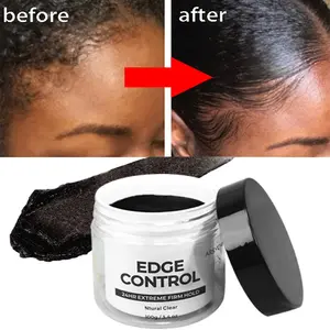 Benutzer definierte Haars tyling produkte Extra starker Halt Black Booster Edge Control Vendor Private Label