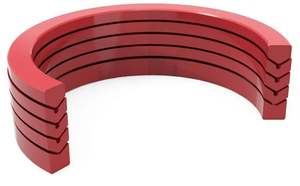 Les fabricants fournissent une tige de piston de joint d'huile en caoutchouc de type V résistant à l'usure avec une bague d'étanchéité combinée en tissu - Product Image 2